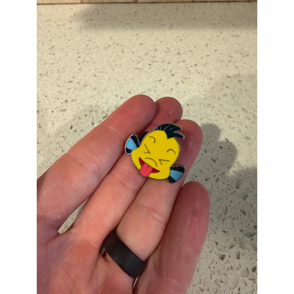 Disney Parks Flounder Emoji The Little Mermaid Pin 2018